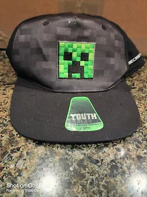 MINECRAFT Nintendo PS5 Video Game Creeper Logo Youth OSFM HAT Cap • $14.99