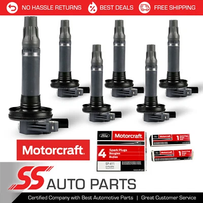 $136.83 • Buy Motorcraft Fine Wire Platinum Spark Plug + Engine Ignition Coil For Ford 3.5L V6