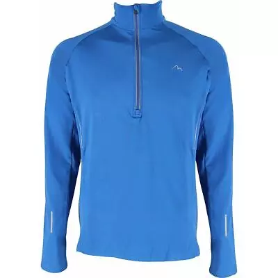 £16.95 • Buy More Mile Mens Alaska Half Zip Long Sleeve Running Top - Blue