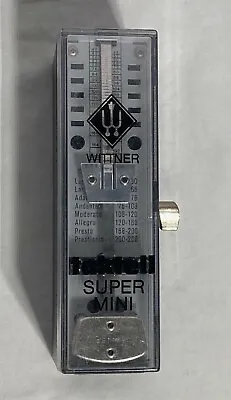 Vtg. Wittner Super Mini Taktell Pocket Wind Up Metronome. W Germany 4  H • $31