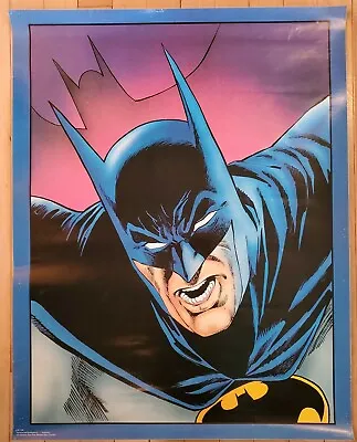 Vintage Batman Face Poster - DC Comics 1989 Used Condition Superhero 28  X 22  • $29.80