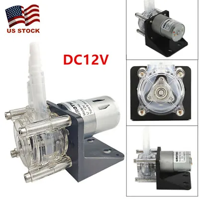 $40.15 • Buy DC 12V Peristaltic Pump Large Flow Dosing Pump Vacuum Aquarium Lab Analytical