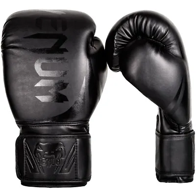 Venum Challenger 2.0 Hook And Loop Boxing Gloves - Black/Black • $47.75