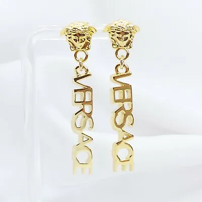 Versace Signature Drop Earrings • $175