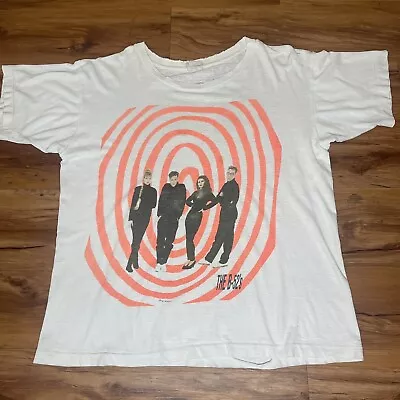 Vintage B-52s 1990 Tour Shirt Rare Thrashed Faded • $60