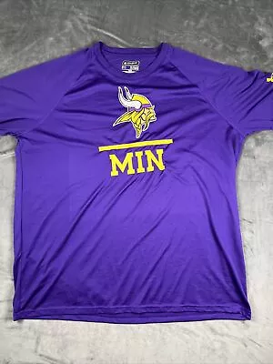 Minnesota Vikings Under Armor Combine Authentic Purple T-Shirt Size XL • $9.99