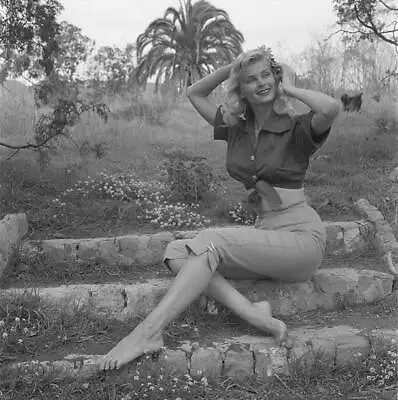 $9 • Buy Actress Irish Mccalla Poses At Home In LA 1956 OLD PHOTO 31