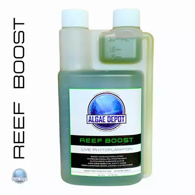 LIVE Phytoplankton - REEF-BOOST® 4-Species  - 16 Oz Bottle - FAST FREE SHIP!! • $17.95