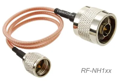 N Male To Mini-UHF Male 50-Ohm RG316 Coax Low Loss Jumper RF Cable • $10.95