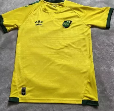 Jamaica Football Shirt Medium Yellow Home Kit 2021 2022 Umbro • £28.19