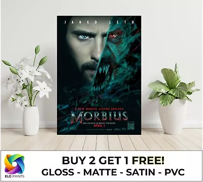 Morbius Marvel Super Hero Movie Large Poster Art Print Gift Multiple Sizes • £11
