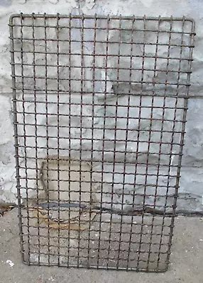 Antique Woven Wire Shelf - Ice Box Metal Shelving 15  X 23  Reach In Cooler • $58