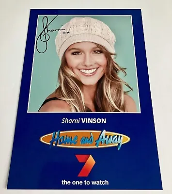 SHARNI VINSON *Cassie Turner* Signed HOME And AWAY Cast Fan Card NEW • £9.99