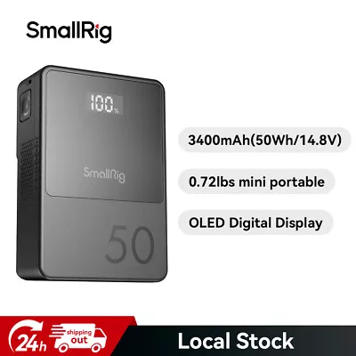 SmallRig VB50 Mini V Mount Battery 50Wh W/Multiple Accessory Ports For Camera • $264.90