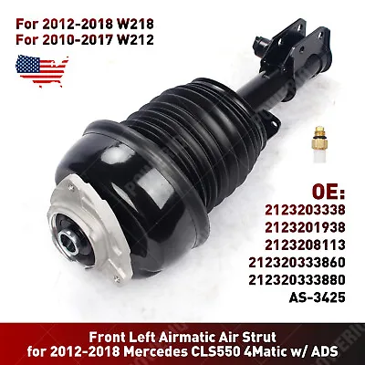 Open Box Front Left Airmatic Air Strut For 12-18 Mercedes CLS550 4Matic W/ ADS  • $479