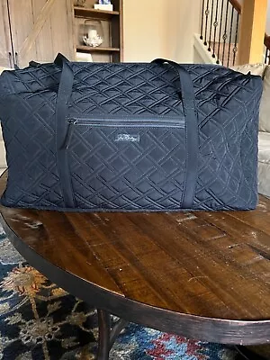 Vera Bradley XL Travel Duffel Bag Black Quilted  • $59.99