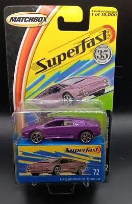 2004 Matchbox Superfast - #72 Lamborghini Diablo Purple • $1.99