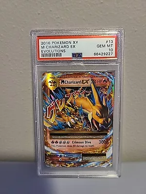 Psa 10 M Charizard 2016 Pokemon Xy Ex Evolutions 13/108 *gem Mint* Mega Holo 🔥  • $78