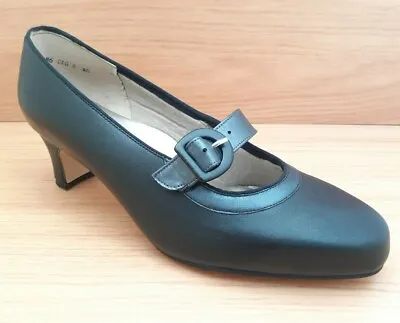 £14.99 • Buy Equity Woman's Black Mary Jane - 2- 1/4  Block Heeled Shoes - Size 8 Uk 