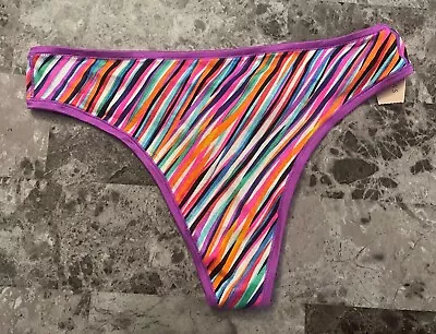 Nwt Victoria's Secret Fabulous Medium Stripe Smooth Vintage Rare Thong Panties • $49.99