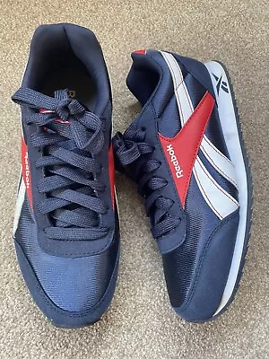 ❤️REEBOK NAVY RED WHITE RETRO VINTAGE 80’s STYLE PUMPS TRAINERS SIZE 5 EXC CON💙 • £0.99