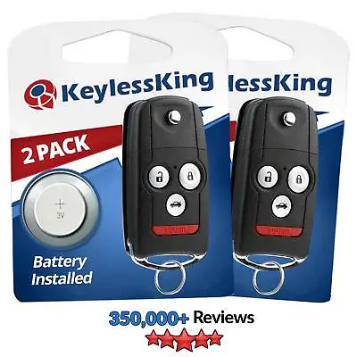 2 Keyless Entry Flip Remote For Acura TL TSX ZDX Car Key Fob MLBHLIK-1T • $29.95