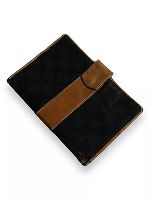 RARE 70s GUCCI Vintage Leather Passport Case Wallet Holder Cover • $57.95