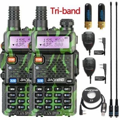 $83.65 • Buy Baofeng Uv-5r Iii 5w Tri-band Uhf/vhf Walkie Talkie Long Range Fm Two Way Radio