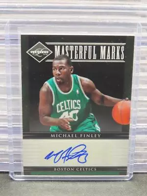 2011-12 Panini Limited Michael Finley Masterful Marks Auto #26/50 Celtics • $6.05