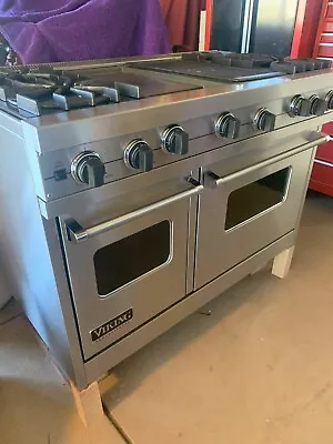 VIKING VGIS480 - 48  PRO All Gas Range Oven - 2 Ovens 4 Burner Griddle & Grill • $3250