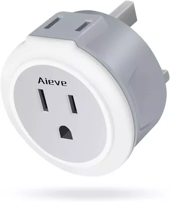 US To UK Adaptor PlugAIEVE USA To 3 Pin UK Plug AdapterAmerican/Mexico/Canada • £12.99