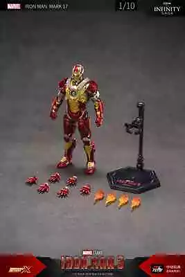 Action Figure Marvel IRON MAN Mark XVII MK17 Iron Man 3 Infinity Saga ZD Toys • $69