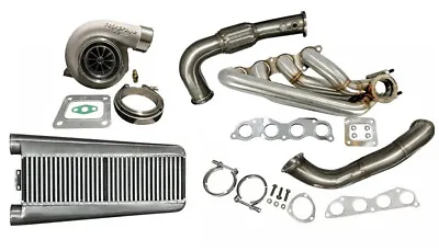 K Swap K Series K20 K24 Turbo Sidewinder Manifold Intercooler GT35 T4 .82 60mm • $2542.24