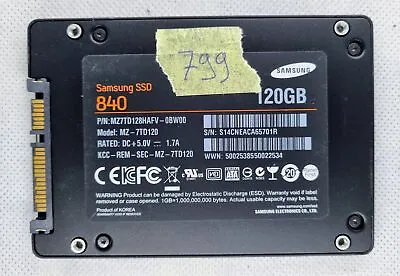 Samsung 840 Series 120GB MZ-7TD120 SATA III 2.5  SSD • £13.42