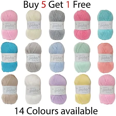 £1.49 • Buy Cygnet BABY Pato DK Knitting Yarn / Wool - 100g Double Knit Ball - 13 Shades