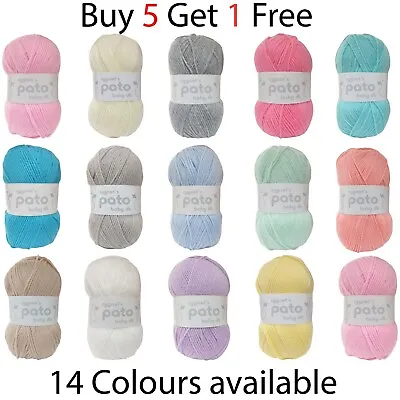 Cygnet BABY Pato DK Knitting Yarn / Wool - 100g Double Knit Ball - 13 Shades • £1.49