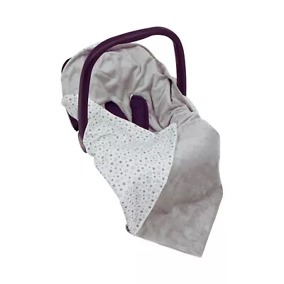 Boy Girl Grey Mixed Stars Baby Wrap Car Seat Blanket Wrap Cover Cosytoes 100x100 • £19.99