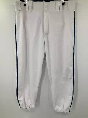 Osiris Johnson Miami Marlins Mlb White Majestic Game Used Pants 2019 Sz: 35 • $80