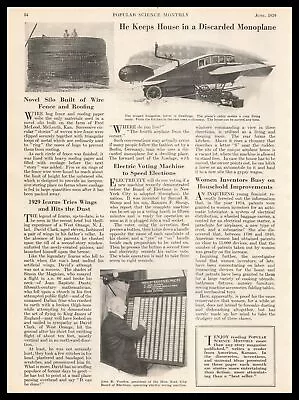 1929 John R. Voorhis New York City Shoup Voting Machine Photo Article Print Ad • $14.95