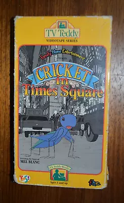 Cricket In Time Square Vhs Tv Teddy Videotape Series The Voice Of Mel Blanc • $18.74