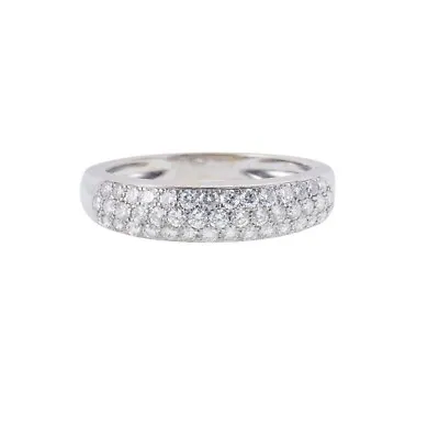 Van Cleef & Arpels Diamond Gold Half Band Ring • $2850