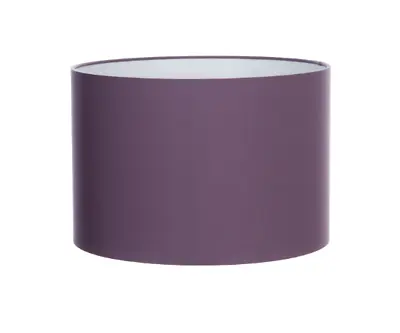 £15.40 • Buy Hand Made Mauve Purple Cotton Drum Lampshade