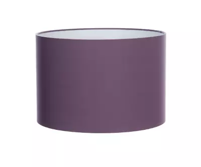 Hand Made Mauve Purple Cotton Drum Lampshade • £15.40