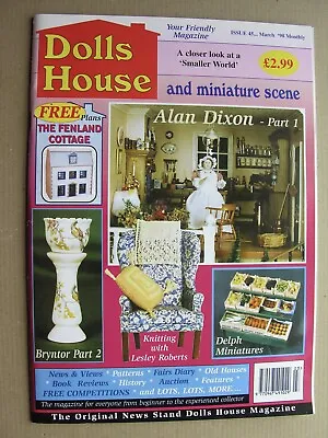 DOLLS HOUSE & MINIATURE SCENE Magazine 1998 No 45 Fenland Cottage Plans • $9.47