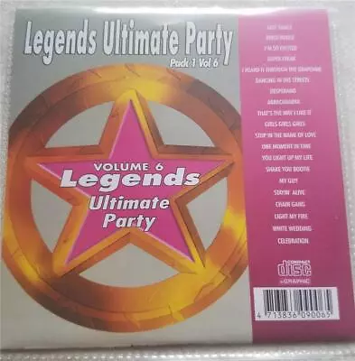 Legends Karaoke Cdg Ultimate Party 1950s-1990s Vol 6-motley Cruebee Gees Cd+g ! • $11.78