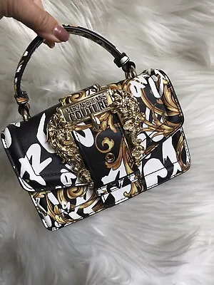 Versace Jeans Couture Top Handle Bag Gold Chain Crossbody Nwt • $169