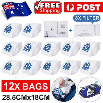 12x Vacuum Cleaner Bags For Miele 3D GN COMPLETE C2 C3 S2 S5 S8 S5211 Models NEW • $16.75