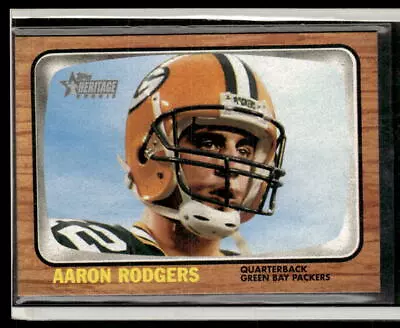 2005 Topps Heritage #344 Aaron Rodgers RC • $45