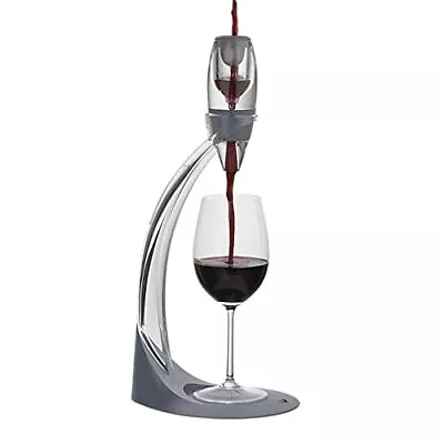 Deluxe Essential Red Wine Pourer And Decanter Tower Stand Set Easily And Conveni • $60.75
