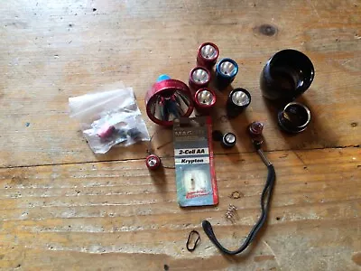 PARTS LOT ONLY : FROM Vintage Mini MagLite AA & D Cell Flashlights • $9.99